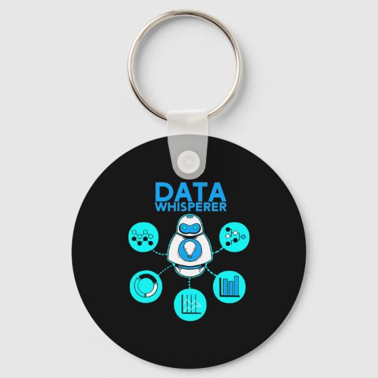 Porte-clés Technicien Data Whisperer Analyste Mis Logiciel (Recto)