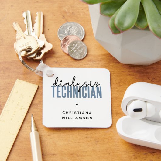 Porte-clés Technicien de dialyse personnalisé | Cadeaux techn (Bureau)
