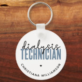 Porte-clés Technicien de dialyse personnalisé | Cadeaux techn (Recto)
