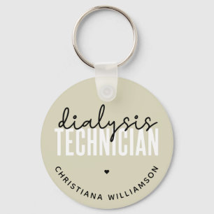 Porte-clés Technicien de dialyse personnalisé   Cadeaux techn
