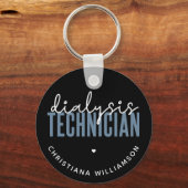 Porte-clés Technicien de dialyse personnalisé | Cadeaux techn (Recto)