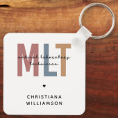 Porte-clés Technicien de laboratoire Médicale MLT personnalis (Verso)