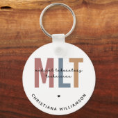 Porte-clés Technicien de laboratoire Médicale MLT personnalis (Verso)