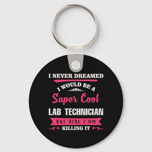 Porte-clés Technicien de laboratoire Super Cool (Recto)