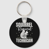 Porte-clés Technicien d'enlèvement d'écureuil Chasse d'écureu (Recto)