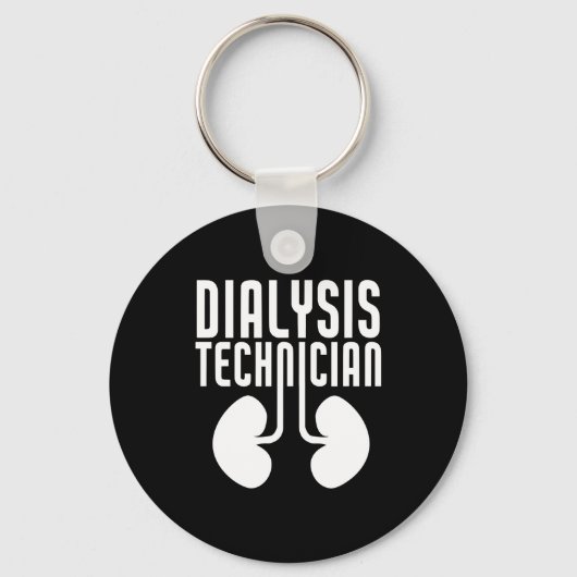 Porte-clés Technicien en dialyse Nephrologie Tech (Recto)