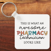 Porte-clés Technicien en pharmacie Awesome Technologie en pha (Recto)