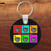 Porte-clés Technicien en pharmacie Cadeaux de popart (Recto)