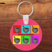 Porte-clés Technicien en pharmacie Cadeaux de popart (Recto)