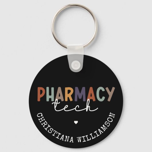 Porte-clés Technicien en pharmacie sur mesure (Recto)