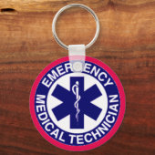 Porte-clés Technicien Médicale en urgence EMT (Recto)