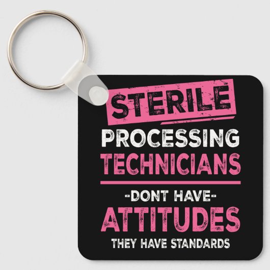 Porte-clés Techniciens de traitement stérile Les techniciens  (Recto)