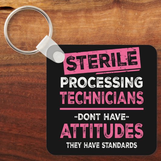 Porte-clés Techniciens de traitement stérile Les techniciens  (Recto)