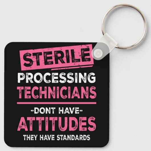 Porte-clés Techniciens de traitement stérile Les techniciens  (Dos)