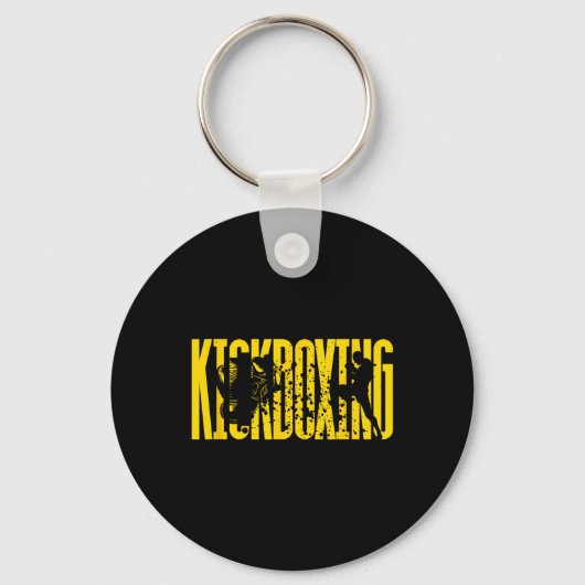 Porte-clés Technique de combat de kickboxing (Recto)