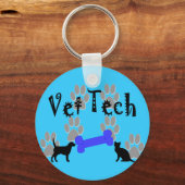 Porte-clés TECHNIQUE VET Avec Os Chien (Recto)