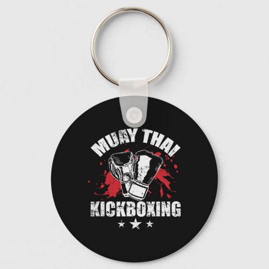 Porte-clés Techniques traditionnelles de kickboxing Muay Thai (Recto)