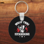 Porte-clés Techniques traditionnelles de kickboxing Muay Thai (Recto)