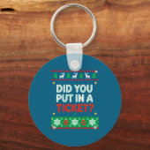 Porte-clés Technologie de l'information Funny Noël Ordinateur (Recto)