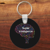Porte-clés Technologie de super intelligence (Recto)