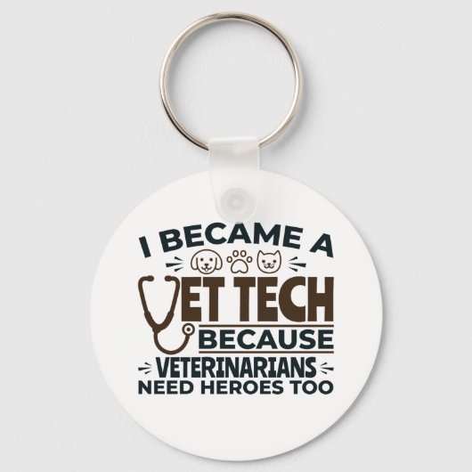 Porte-clés Technologie vétérinaire parce que les vétérinaires (Recto)