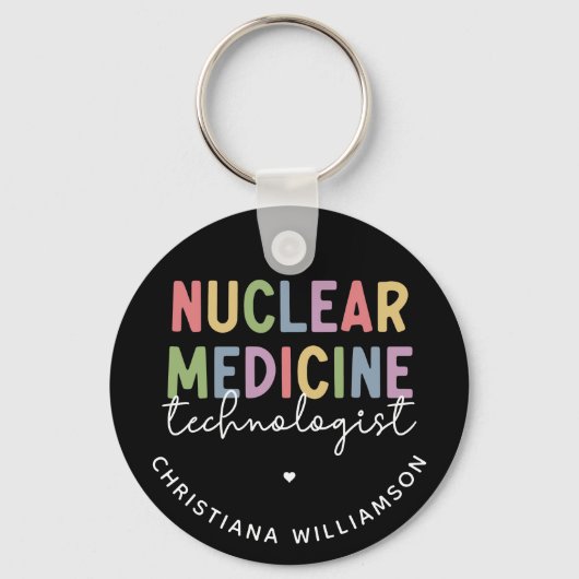 Porte-clés Technologue en médecine nucléaire sur mesure CNMT  (Recto)