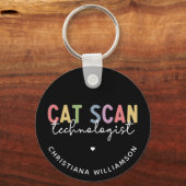 Porte-clés Technologue en numérisation CAT personnalisée Cade (Recto)