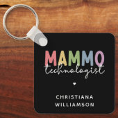 Porte-clés Technologue Mammographie sur mesure (Recto)