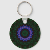 Porte-clés Technomancy Black Abstrait Mandala Porte - clé (Verso)