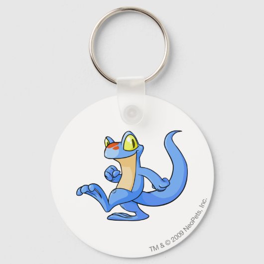 Porte-clés Techo bleu (Recto)