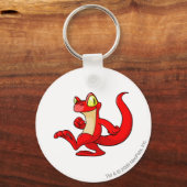 Porte-clés Techo rouge (Recto)