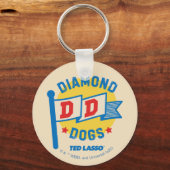 Porte-clés Ted Lasso | Diamond Chiens Pennant Graphisme (Recto)