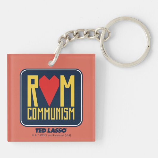 Porte-clés Ted Lasso | Graphique du communisme rom (Dos)