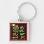 Porte-clés Teddy Bear Collection St. Patrick's Day (Devant)