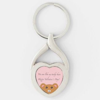 Porte-clés Teddy Bear Heart Keychain