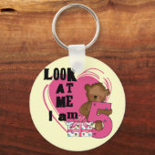 Porte-clés Teddy Bear I'm 5 Anniversaire T-shirts et cadeaux (Recto)