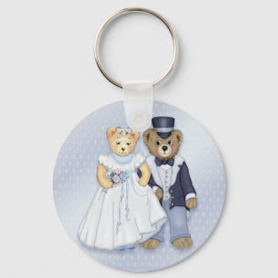 Porte-clés Teddy Bear Mariage - Personnaliser