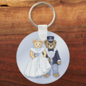 Porte-clés Teddy Bear Mariage - Personnaliser (Recto)