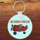 Porte-clés Teddy Bear Pilote Tshirts et cadeaux (Recto)