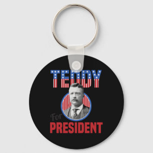 Porte-clés Teddy Roosevelt pour président Bull Moose Théodore