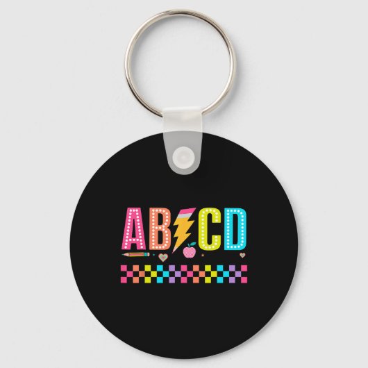 Porte-clés Tee Abcd Ck pour la rentrée (Recto)