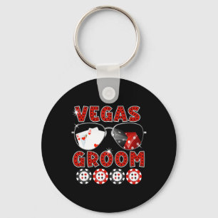 Porte-clés Tee-shirt de mariage de Las Vegas pour le marié En