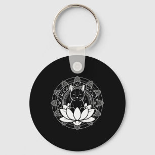 Porte-clés Tee-shirt de méditation de pleine conscience Fleur