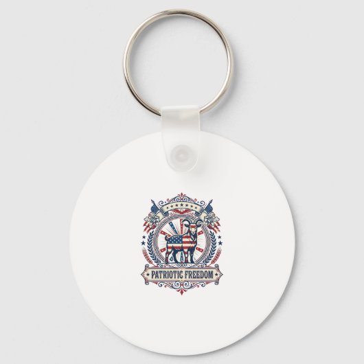 Porte-clés Tee-shirt graphique vectoriel de la ferme de chèvr (Recto)