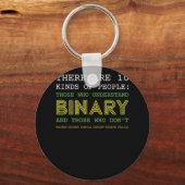 Porte-clés Tee - shirts de Geek de code binaire nerd (Recto)