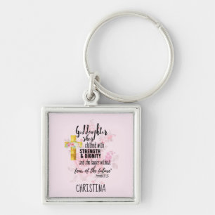 Porte-clés Teenage Goddaughter Gift Personalized Proverb
