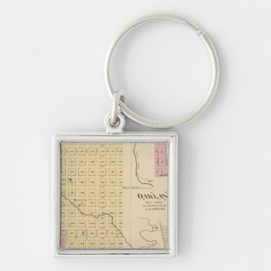 Porte-clés Tekamah, Oakland et Lyons, Nebraska (Devant)