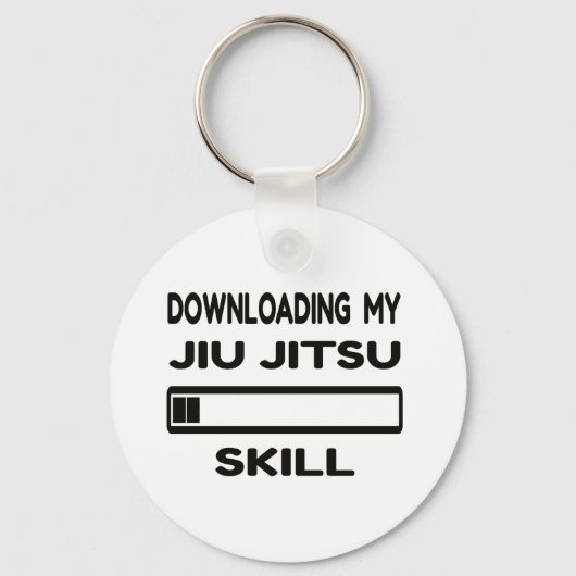 Porte-clés Téléchargement de ma compétence Jiu-Jitsu (Recto)