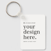 Porte-clés Téléchargement du porte - clé de votre conception (Recto)