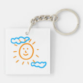 Porte-clés Télécharger des enfants Dessiner Transformer des e (Dos)